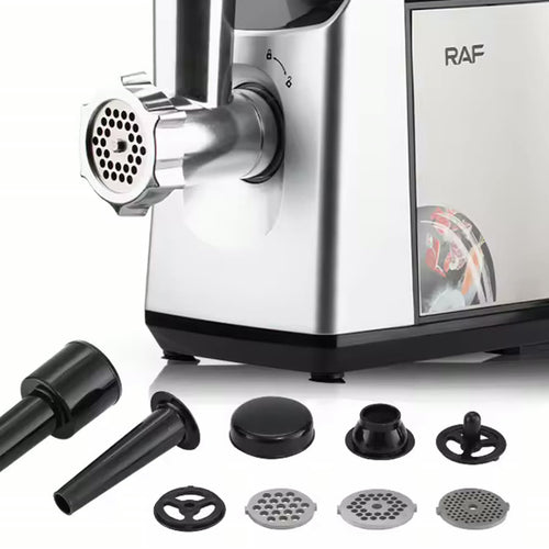 Close-up of the grinding head and attachment set